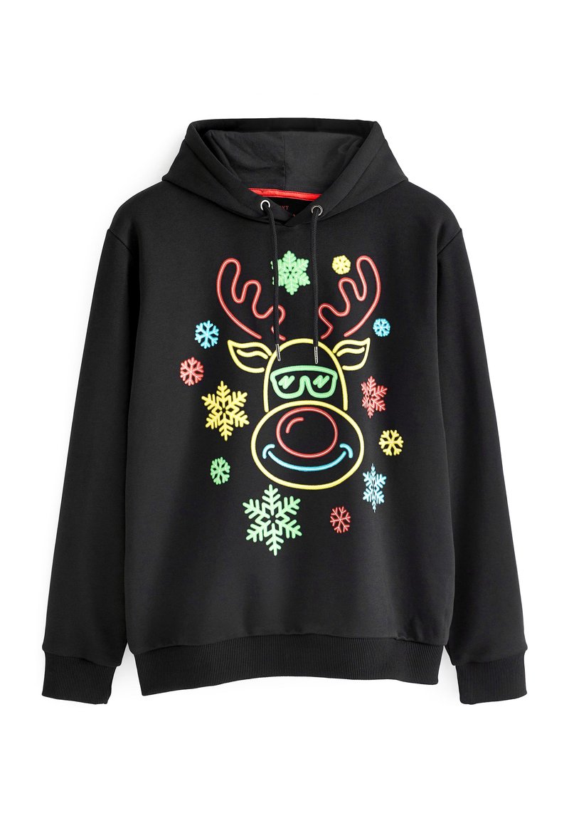 Next CHRISTMAS - Hoodie - reindeer black/black - Zalando.de