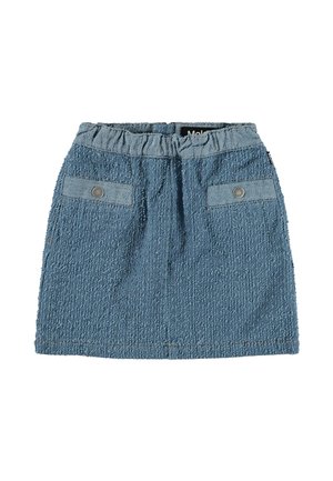 BENTE - A-linjekjol - boucl  blue
