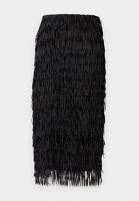 SABRINA DELICATE FRINGES - Pencil φούστα - black