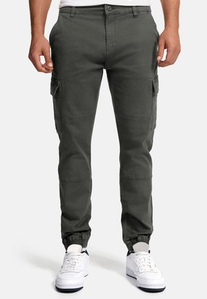 INDICODE JEANS, AUGUST - Pantalon cargo - raven