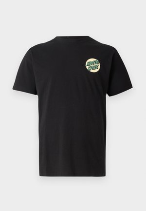 Santa Cruz SCREAMING ROSE FLASH UNISEX - Print T-shirt - black