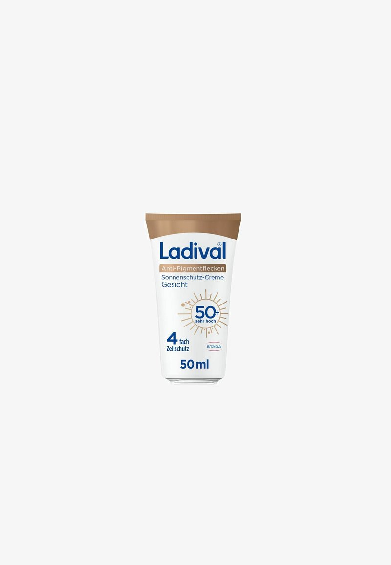 Ladival SPF 50+ Anti-Pigment Gesichts-Sonnencreme, 50-ml-Tube, bietet vierfachen Zellschutz, hoher Sonnenschutz.