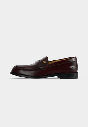 Versace LOAFERS - Chaussons - dark burgundy/gold-coloured