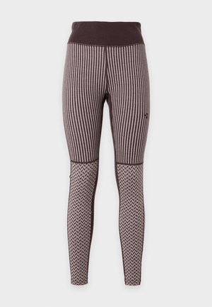 Kari Traa, SMEKKER HIGH WAIST PANTS - Spodky - cocoa powder