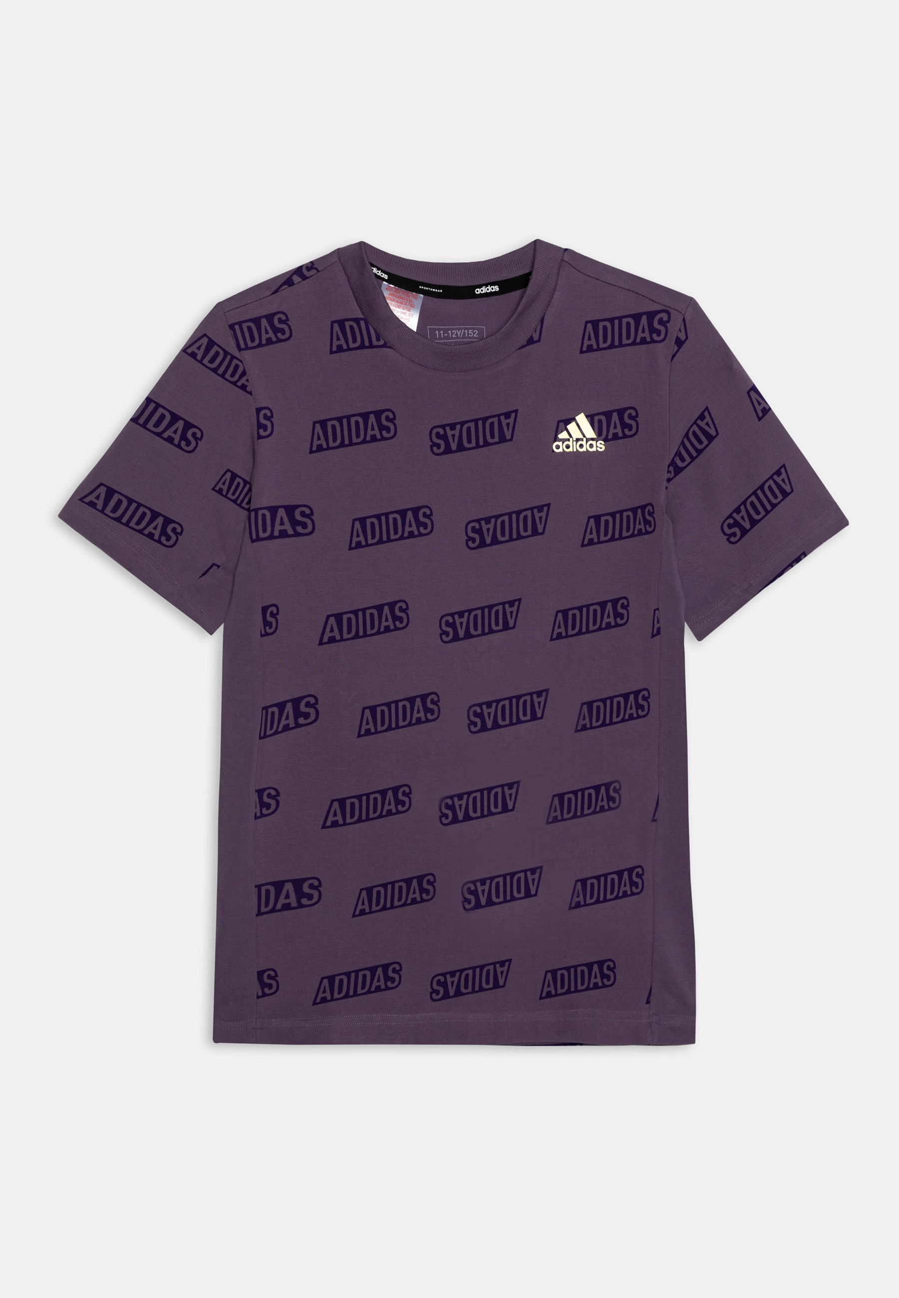 white and purple adidas shirt