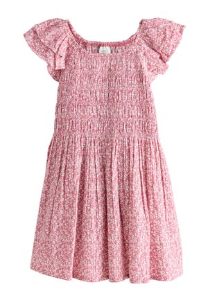 Next, REGULAR FIT - SMOCKED FRILL SLEEVE - Hverdagskjole - pink floral
