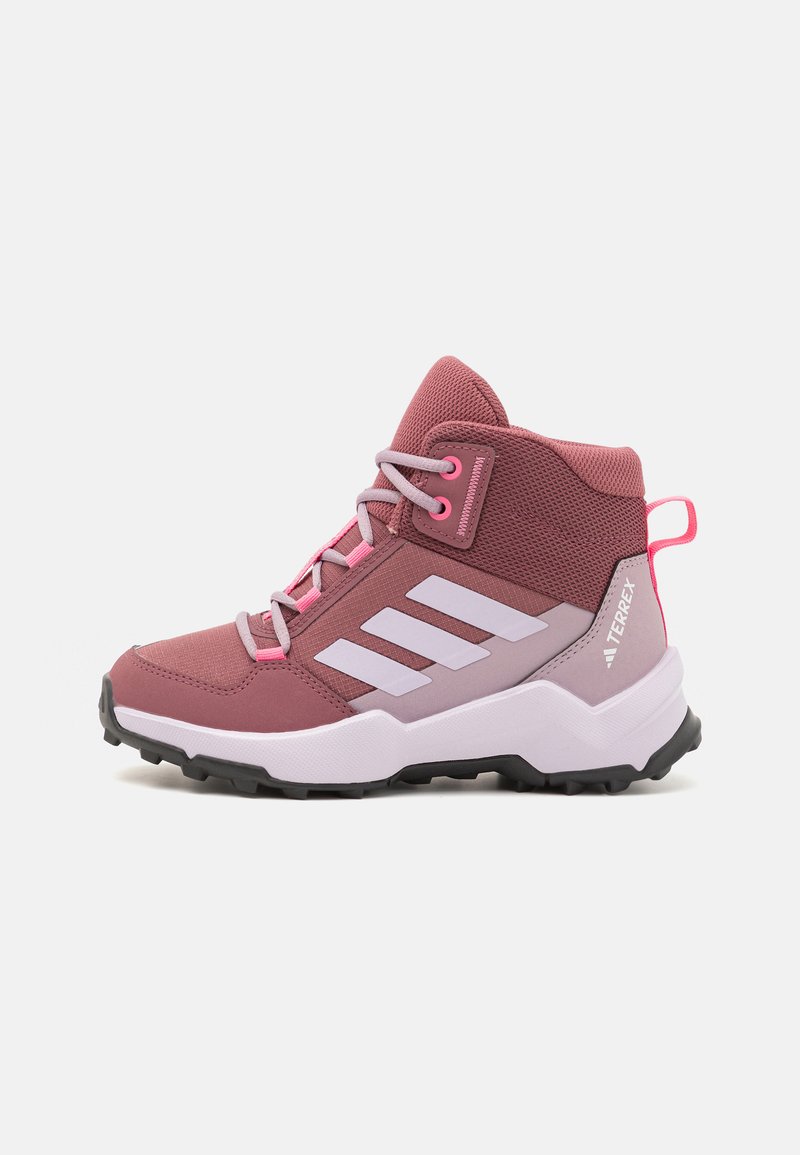 adidas Terrex AX4R MID UNISEX - Trekingové boty - quiet crimson/silver dawn/pink fusion