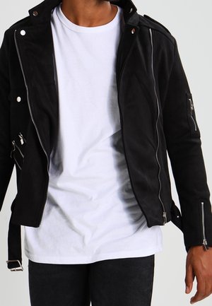 Kunstlederjacke - black