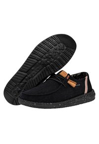 HEYDUDE Wendy Washed - Slip-On Schuhe - Stringate sportive - black