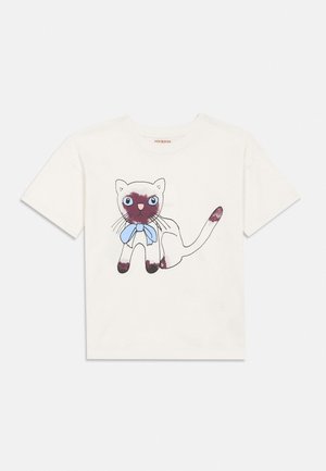 Mini Rodini SIAMESE TEE UNISEX - Nyomott mintás póló - white