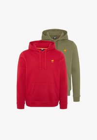 Selezionato, dunkelgrün rot