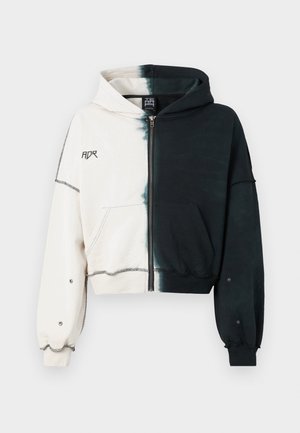 FADED ZIP HOODIE - Hoodie - black/white