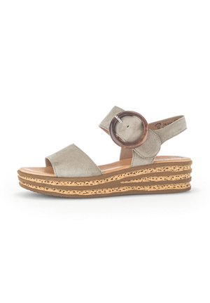 Wedge sandals - grün