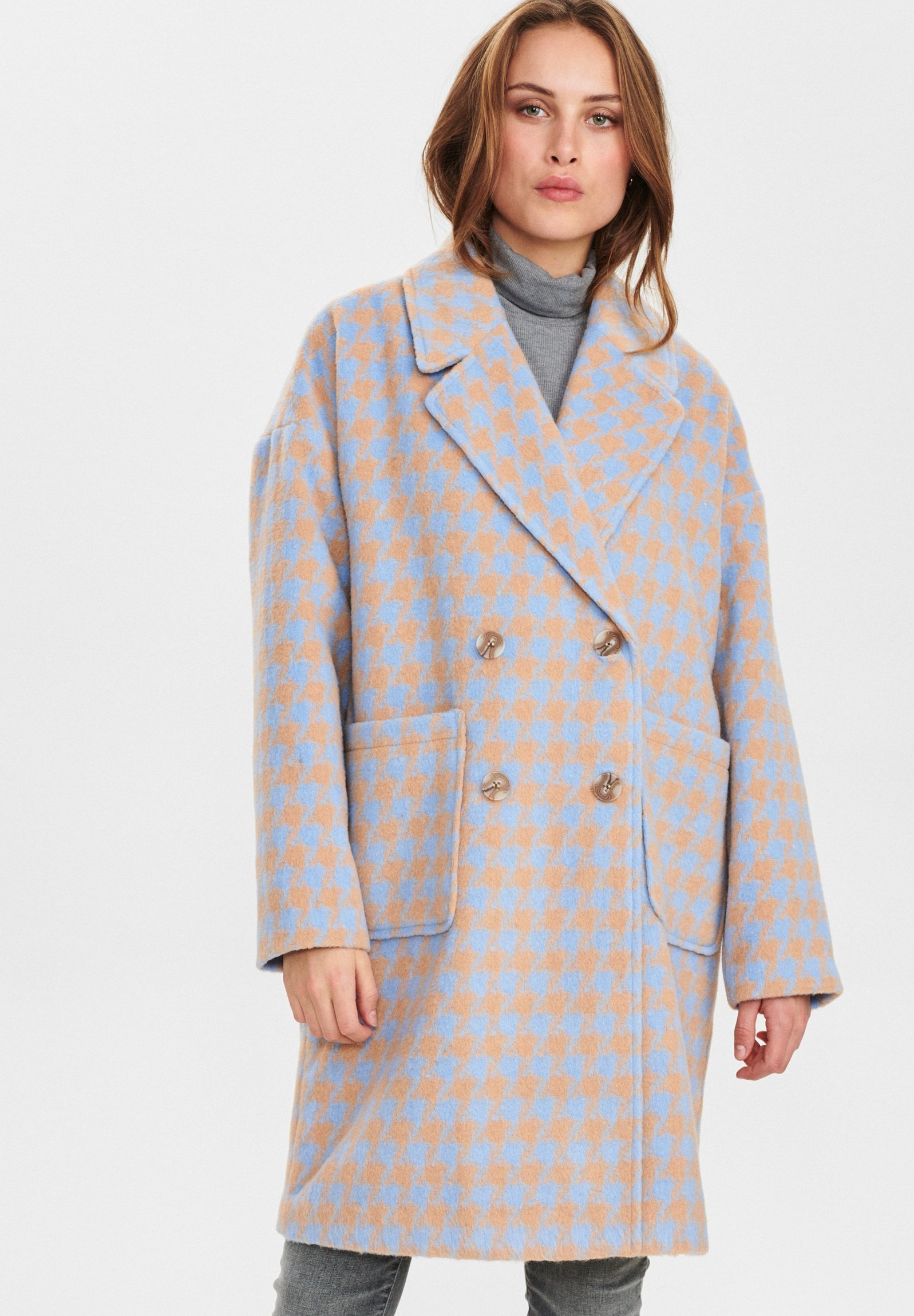 Nümph Abrigo corto - lustre/azul -