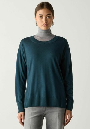 Falconeri, ULTRAFINE ROUND-NECK - Pullover - blue
