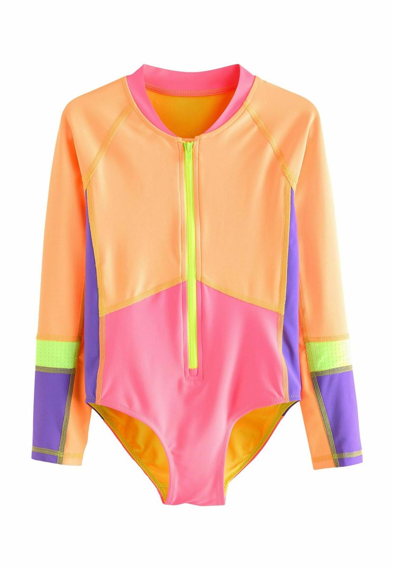 Next LONG SLEEVED-REGULAR FIT - Uimapuku - orange pink colour block