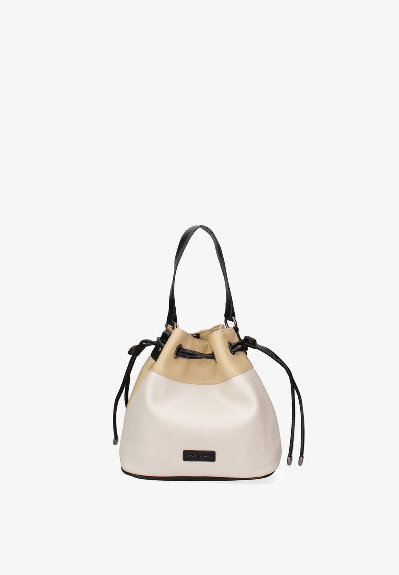 David Jones BUCKET - Sac à main - beige and yellow