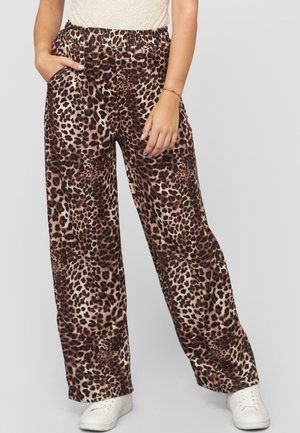 WITH WIDE LEGS - Trousers - leo