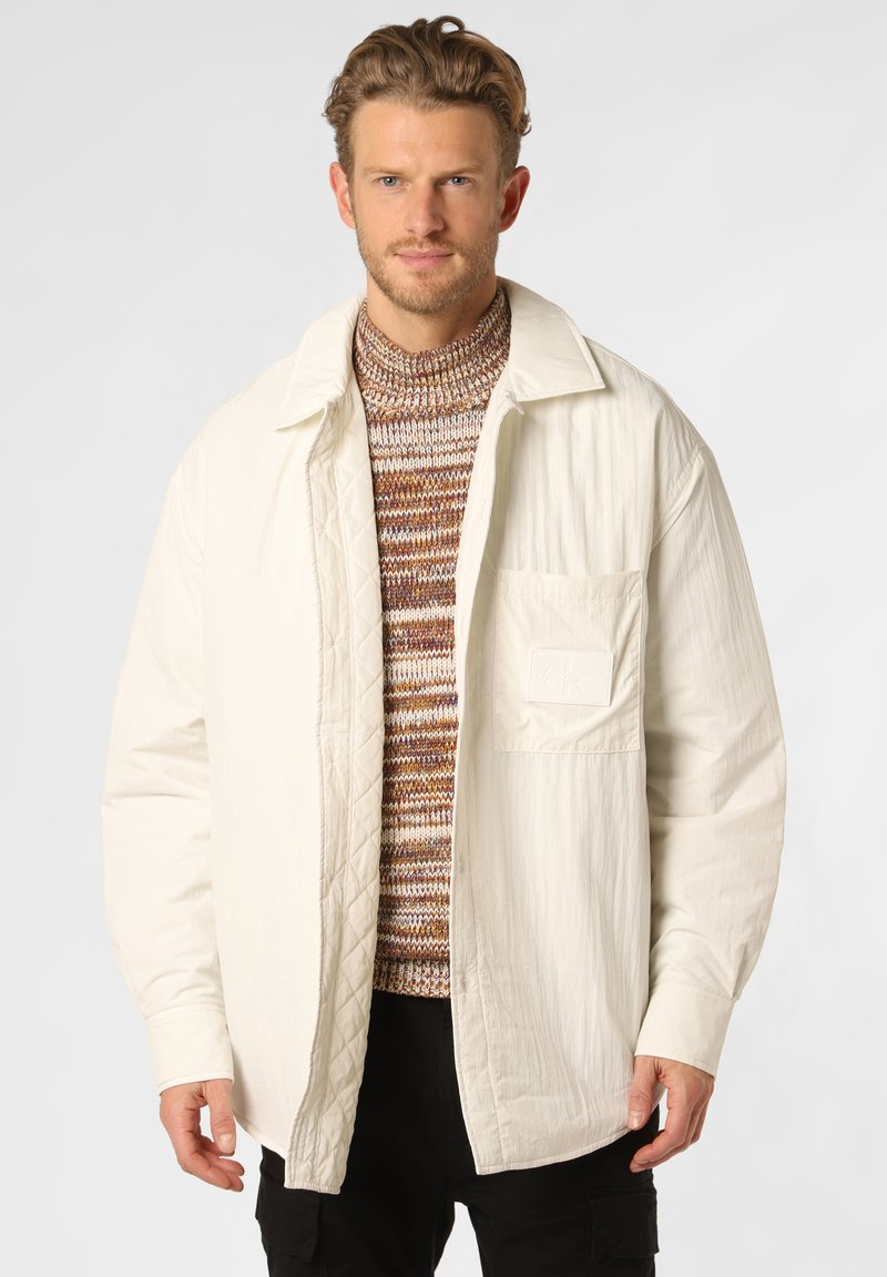 Calvin Klein Jeans Wintermantel ecru/weiß Zalando.at
