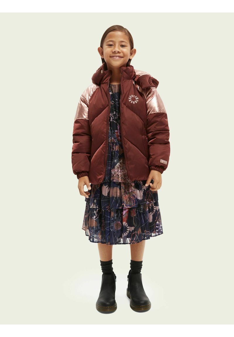 Kinder Jacken | Scotch & Soda SCOTCH & SODA METALLIC DETAIL PUFFER JACKET Parka ruby red/rot - QI32416 Kinder Jacken | Scotch & Soda SCOTCH & SODA METALLIC DETAIL PUFFER JACKET Parka ruby red/rot - QI32416