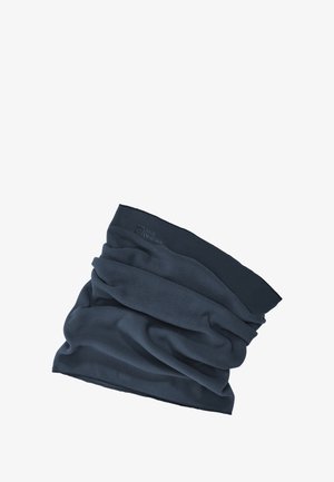 Marine fleece nekwarmer met een zachte textuur. Heeft een gevouwen ontwerp en het merklogo aan de bovenrand. Geschikt voor gebruik buitenshuis.