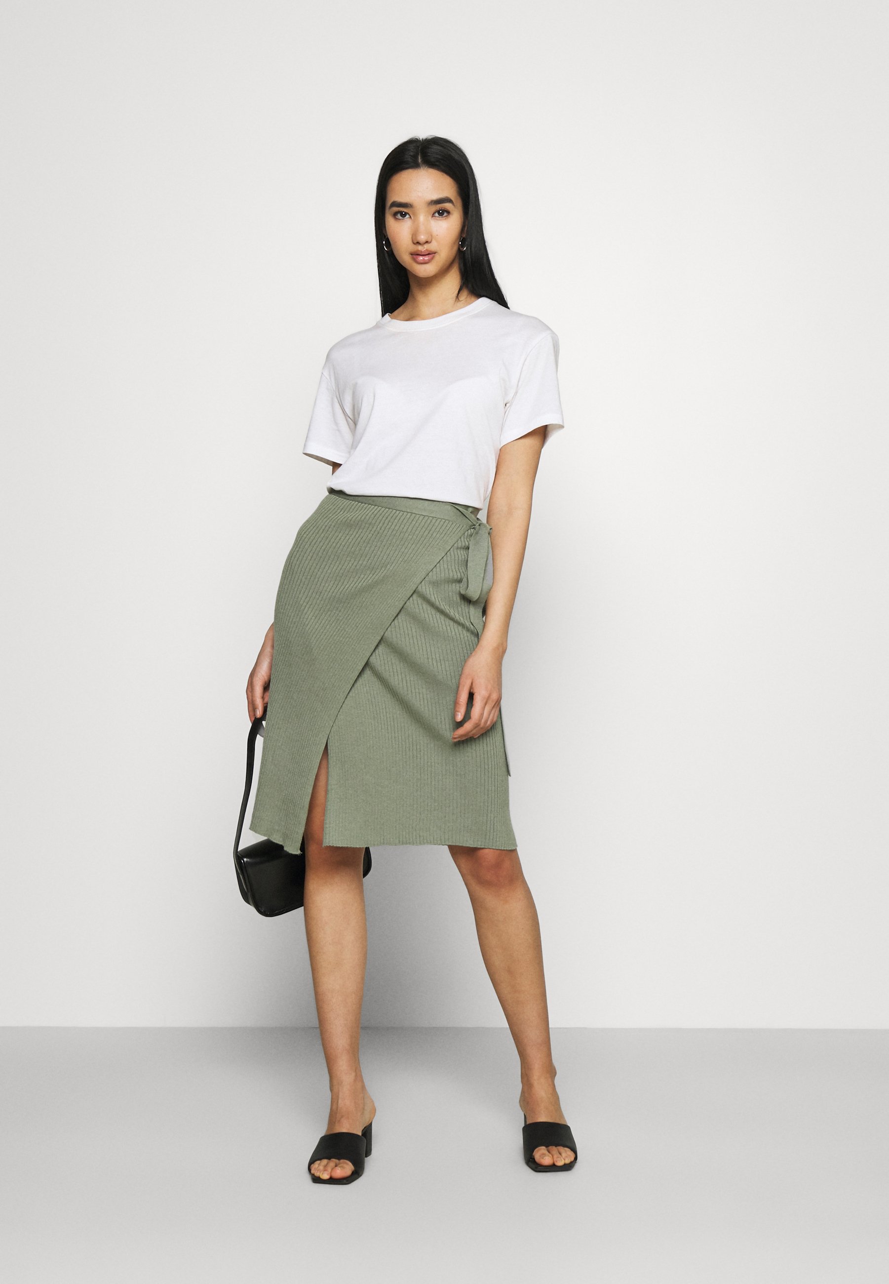 light green skirt