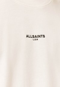 AllSaints MIKRO CREW - T-shirts basic - ashen white