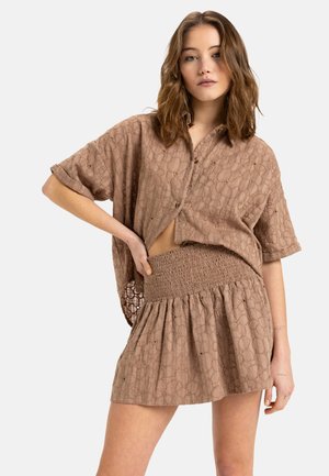 A-line skirt - brown