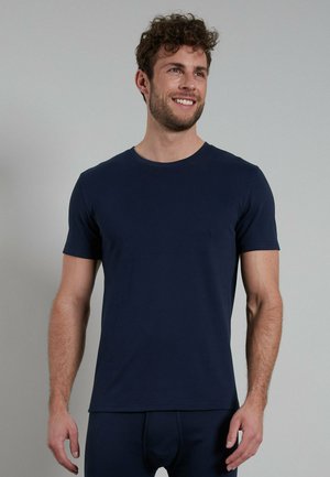 THERMO - Basic T-shirt - blau dunkel uni