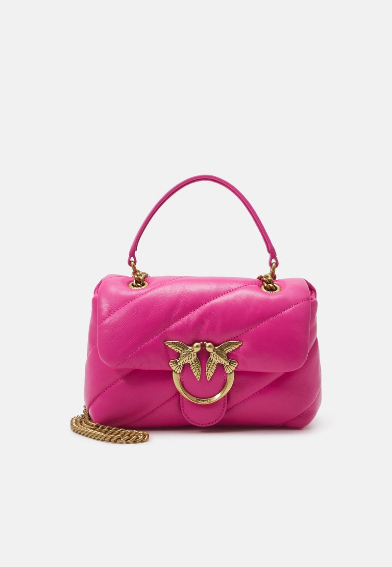 Pinko LOVE MINI PUFF MAXI QUILT - Sac bandoulière - fuxia/antique gold ...