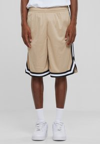 Urban Classics STRIPES  - Jogginghose - unionbeige black white