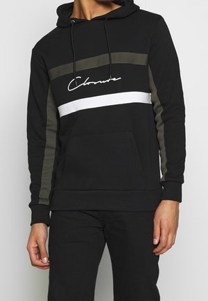 Felpa con cappuccio - black