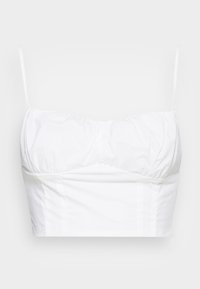 STRAPPY WITH SMOCKED BACK PANEL - Top - white