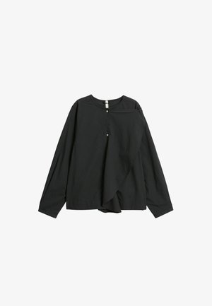 kay/day, BLOUSE WITH DETACHABLE FRILL - Pusero - black