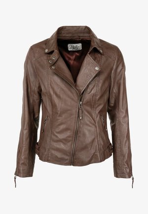 JCC Veste en cuir - dark brown