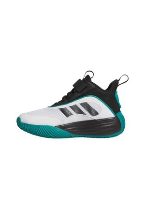 adidas Performance OWNTHEGAME 3.0 K UNISEX - Chaussures de basket - ftwr white/core black/pure teal