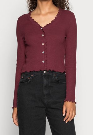 Long sleeved top - dark red