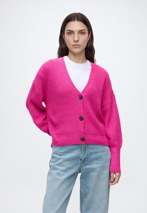 Vero Moda, VMLEA V NECK CARDIGAN - Gilet - pink yarrow