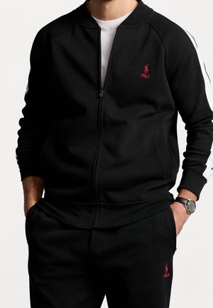 Felpa con zip - black