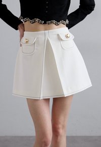 sandro JUPE - Mini skirt - ecru