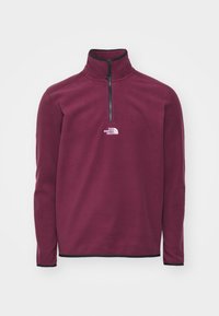 GLACIER ¼ ZIP - EMBROIDERED LOGO - Flisinis džemperis - alpine plum