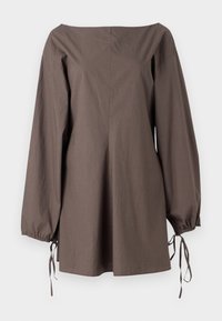 NILE DRESS - Tričkové šaty - dark mole