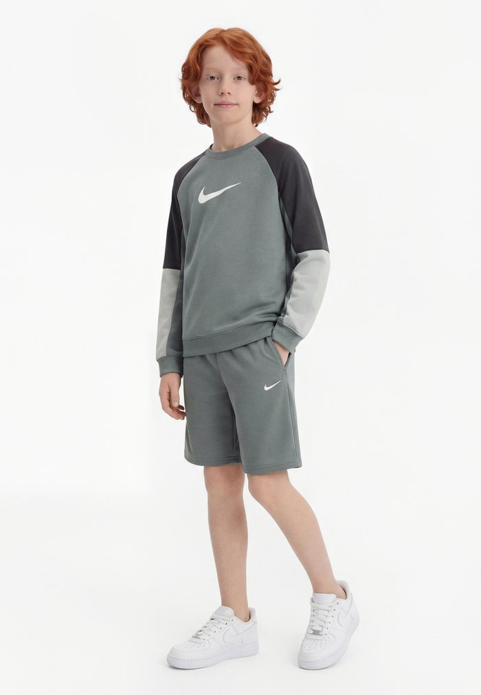 Nike TRACKSUIT CREW - Sweatshirt - smoke grey/anthracite/light smoke grey/white