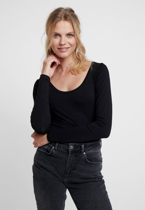 SOLID - Long sleeved top - black