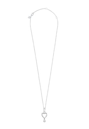 Necklace - silberfarben weiss