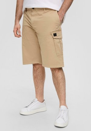 BERMUDA TEINT EN PIÈCE - Short - sandstein