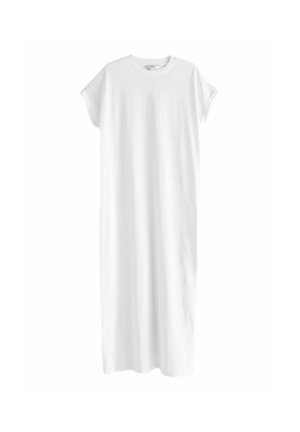 CAP SLEEVE CREW NECK - Jerseykjole - white
