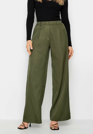 TAILORED WIDE LEG - Trousers - green