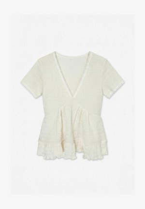 Vero Moda, BLOUSE VMCARA TOP - Top - whisper white