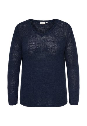 CARGEENA V-NECK - Vesta - navy blazer